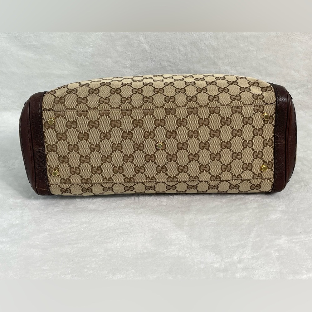 Gucci Brown Canvas GG Running Tote - Picture 3 of 15